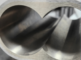 Spray welding process composite liner